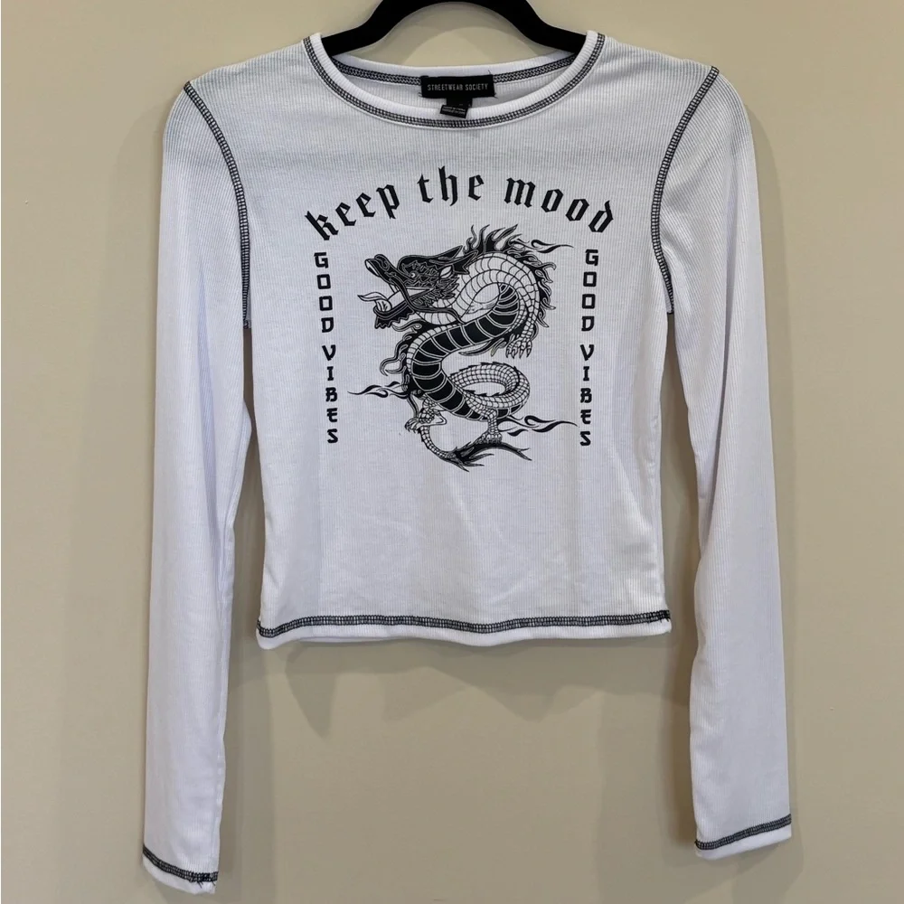 Streetwear Society White Graphic Tee - Picture 1 of 3